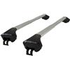 modula set per portapacchi in alluminio argento, compatibile con Audi Q5 2008 - 2017 (corrimano chiuso)