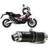 GENIAL MOTOR Scarico Moto Storm by Mivv Gp Nero acciaio inox Compatibile Con Honda X-adv 750 2017 > 2026