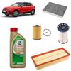 OP Kit tagliando 4 filtri + 5L olio Edge 5W-30 LL per Seat Arona KJ 1.6 TDI 2017+