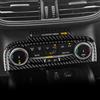 KUNGKIC Per Ford Focus 2019 2020 2021 2022 2023 2024 2025 Real Carbon Fiber Auto AC Pannello di comando interno Accessori Regalo (Nero)
