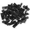 A ABSOPRO Rivetto Paraurti Per Jeep Wrangler JK 07-10 Set 25 | Nero Plastica Testa 38x14mm Base 38x16mm Lunghezza 22mm Gambo 15mm Foro 12mm OE 68039280-AA Fissaggio Rapido