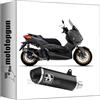 MOTOTOPGUN arrow 53523ANN + 53070MI scarico omologato open urban alluminio nero nero compatibile con yamaha xmax x-max 300 2017 2018 2019 2020 mototopgun