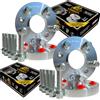 IGP IL GOMMISTA PROFESSIONISTA IGP 4 Distanziali Ruote 12 + 16 mm Compatibili Seat Leon Exeo Ateca Tarraco Altea XL Alhambra Toledo + 20 bulloni in Acciaio