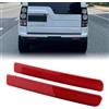 Lagomloot Luce posteriore riflettore paraurti, compatibile con Land per Rover per LR3 Discovery 3 LR4 Discovery 4 per Range per Rover Sport 2010-2013, kit da 2 pezzi in ABS rosso