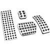 QASULER Accessori for copertura pedale freno carburante for auto for Mercedes Benz, for ABR Classe CLA GLA GLE ML AMG W176 W177 W164 W245 W246 W166 W169 Copri pedale freno auto(Footrest AT 4pcs)