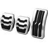 ZHANGWENLING Copripedali Per Ford Escape Kuga 2019 2020 2021 2022 Set Di Copri Pedali Frizione Freno E Acceleratore Pedali auto(3 pcs)