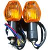 SkyjOy Frecce Moto Indicatore di direzione Indicatore luminoso Lampada adatta for HONDA CB400SF CB600 900 HORNET RVT 1000R CBR 919 05-up 1300 Accessori moto Lampeggianti Frecce Led Moto(Amber)