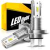 WRWRW Luci a led 50000LM adatte for auto H7 LED lampadina for fari H9 H8 9005 HB3 9006 HB4 H4 H11 3000K 6500K Super luminoso Fanless Plug & Play(3000K Golden Yellow,H4 9003 HB2 Hi Lo)