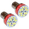 Generic 2 Pezzi Universale Segnalatore Acustico Luce Retromarcia Cicalino P21 BA15S 12 V Lampadina a LED per Retromarcia Posteriore