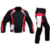 WinNet Completo giacca e pantalone da moto in cordura per turismo o viaggio (2XL)