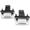 Meimeier LED Luci Targa Lampada per Peugeot 206 207 307 308 406 Citroen C3/C4/C5/C6 Registrazione Piastra Lampada
