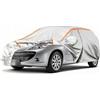 Ufgwhirl Copertura auto per Peugeot 207 Telo copriauto da esterno,copertura completa per auto antipioggia,antigraffio e antineve con cerniere per porte