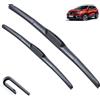 Autopixl Spazzole tergicristallo anteriori compatibili con Renault Kadjar 2015-2023 Parabrezza Parabrezza Pulisci finestrini Auto Spazzole da pioggia 26+17