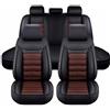 SePkus Coprisedili Auto per Audi A4 (B8/B9) Avant, Coprisedili in Pelle PU Set Completo di Accessori Interni per Auto, Compatibili con Airbag