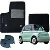 W-Parts SERIE 2 TAPPETI - TAPPETINI IN MOQUETTE NERI PER FIAT TOPOLINO DAL 2023 IN POI (Tappeti + Kit Agganci)