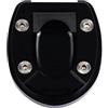 GQUIKGW Accessori per stand Moto Per Vespa GTS 300 250 2013-2020 2021 2022 2023 2024 Accessori Cavalletto Ingrandire Piastra Laterale Del Basamento Di Estensione Pad(Black)