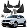 YLOXFW Auto Paraspruzzi Anteriori e Posteriori Guardie Splash Parafango per 2018-2023 V-W T-ROC Dedicato Flap Parafanghi Protezione Set,Send 1 roll Car Garbage Bag,2018~2022