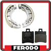 GSC RICAMBI SRL KIT PASTIGLIE PASTICCHE FRENO FRENI + GANASCE FRENO FERODO COMPATIBILI PER APRILIA SCARABEO 50-50 STREET 2T 4T DAL 1996 AL 2009