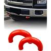 PNYZIK 2 coperture per ganci di traino adatte per Ford F150 2004-2024 e adatte per Bronco Base/Big Bend/Outer Banks 2021-2024 e adatte per Toyota Tundra 2017-2021, rosso