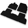 Mossa Tappetini auto in feltro compatibili con Renault Scenic III (2009-2016) - tappeti auto - nero 1