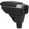 DPEDFVXVMR Scatola Bracciolo per C3 per C4 per Cactus Auto Bracciolo Box Console Centrale Centrale Contenuto Negozio Prodotti Stoccaggio Accessorio(Single Black Red)