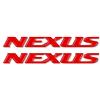 labelbike 2 Adesivi 3D Moto Scritta Nexus Compatibile con GILERA | Nexus, Protezione in Resina, Antigraffio, Decorazione, Rosso, Made in Italy