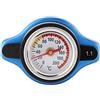 Tiiyee Tappo Radiatore con Termometro, Tappo per Radiatore Auto, Tappo Pressione Radiatore Auto, Lega del in Alluminio Piccola Testa, Termostatica Copertura Automobile Nominale Cap con Indicatore Temperatura