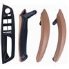 VHJIO LHD RHD Car Interior Porta interna Maniglia in pelle Staffa Trim Cover for BMW E70 E71 X5 X6 2007-2013 Accessori auto Maniglie per portiere auto(LHD-Brown-Standard)