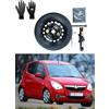 D'ANGELO 1988 Kit Ruotino di Scorta 15 compatibile con Opel Agila (2004-2007) con Cric, Chiave, Guanti e Sacca