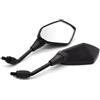 ERPAMFDD Specchietto moto 1 Coppia Specchietti Retrovisori Moto Per Ho&nda Hornet 250 CB 600F CBF600 CBR600F CB919 VTX1300 10mm 8mm Lato Posteriore Specchio Convesso