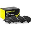 RIDEX PLUS 402B0177P Set d'assale Kit pastiglie freni Anteriore con lamierino anticigolío Compatibilità con HYUNDAI ix35 LM, EL, ELH