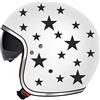 Generico Adesivi stella per casco moto e bici - Set unisex per tuning e decorazione personalizzata C0007