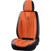 Congxy Set Coprisedili Auto Universale per Anteriori e Posteriori | Compatibile con Airbag Laterale, Nero Arancione
