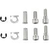 UYFOIH Pedane Pieghevoli per Moto Kit Di Montaggio Per Pedane Posteriori Passeggero Da 14 Pezzi Per Moto Per Touring Street Glide Per Road King 1993-2024