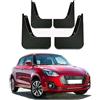AnJWen 4 Pezzi Auto Parafanghi per Suzuki Swift VI 2017,Anteriore Posteriore Paraspruzzi,Ruota Protettori,Impermeabile Paraschizzi Guardie P