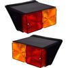 APSMOTIV Gruppo luci posteriori posteriori con lampadine 12V, Sostituzione perfetta per Case Fiat New Holland Trattore Fanale posteriore 231 2310 233 234 2600 2610 2810 2910 333 334 335 3600 3610