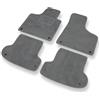 Mossa Premium tappetini auto in velluto compatibili con Audi A3 II 8P (2003-2012) - tappeti auto - grigio 1