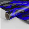Generico LOLLOMOTO Pellicola Car Wrapping Modern Geometric Army Camo Blu Adesiva Rivestimento Auto (76x50cm)