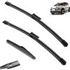 Autopixl Tergicristallo for auto compatibile con Citroen C3 Aircross 2017-2020 Tergicristallo anteriore posteriore for auto Tergicristalli in gomma morbida Parabrezza automatico 26+16+8 2018 2019 (Color :
