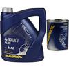 Diederichs 4L Mannol 4 tempi Plus 10W-40 API SL JASO MA2 Olio Motore e Liquido di Lavaggio del Motore