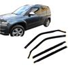 J&J AUTOMOTIVE HEKO Deflettori per Skoda Yeti 2009-2017, 4 pezzi | 4 deflettori HEKO per Skoda Yeti, PMMA 3 mm, fumé, canale del finestrino.