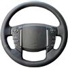 YALIYA Volante Protettore Per Land Per Rover Per Discoverer 3 4 Per Freelander 2 Per Range Per Rover Sport Edition Coprivolante per auto copri sterzo auto (Color : Black Thread)