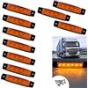 VIGORFLYRUN PARTS LTD 10x 6 LED 3.8 Luce Laterale da Camion Indicatore LED Lampada di Posizione, per 12V Rimorchio Camion Furgone Rimorchi Auto Trattore Camper SUV - Rosso