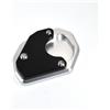 E-SPEEDMTC ESPEEDMTC Per Triumph Trident 660 2021-2024 Supporto laterale modificato Ingrandisci Piastra Cavalletti Ingrandisci Lega di Alluminio CNC Ingrandisci Estensione Moto (Nero)