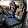 456 Set di Copri Sedili Nome Personalizzato Funny Cat Couple Crack Denim Jean Pattern Coprisedili Auto Universali Resistente Auto Macchina Seat Coverset Coprisedile per SUV, Auto, Camper, 52X138Cm