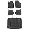 MOTOS Set di tappetini in gomma e tappetini per il bagagliaio per Skoda Yeti 2009-2018 Migliorare il comfort di viaggio con tappetino antiscivolo auto 3D- tappetini per tutte le stagioni auto, protezi