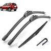 Autopixl Compatibile con Dacia Renault Duster MK1 2014-2017 Anteriore Tergicristallo Posteriore Spazzole Decespugliatore Accessori J Hook 2014 2015 2016 2017