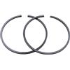 Pizgear Anello pistone 2 pezzi 50mm x 1,5mm, for Jonsered 2063 625 670 2071, for motosega Husqvarna 268 268XP 268K 66 266 371 372 503289017 Fasce elastiche per pistoni ad alte prestazioni del motore