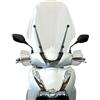 BRIXIAMOTO FABBRI parabrezza moto trasparente TOP ALTO CON BORDO compatibile con HONDA SH 350 2021-2023