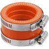 ACROPIX Adattatore in gomma arancione per carburatore moto, diametro interno 40 mm, adattatore collettore di aspirazione, interfaccia con morsetti, confezione da 2